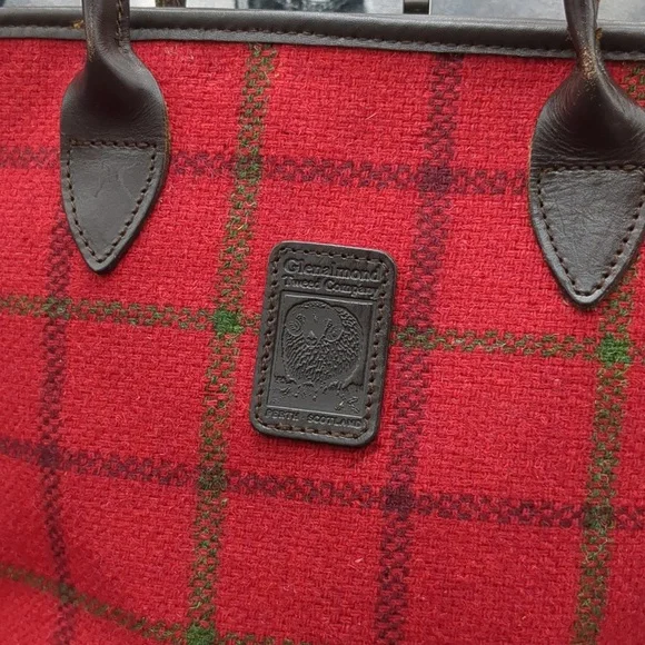 Harris Tweed Glenalmond co Plaid Tote - Picture 2 of 14